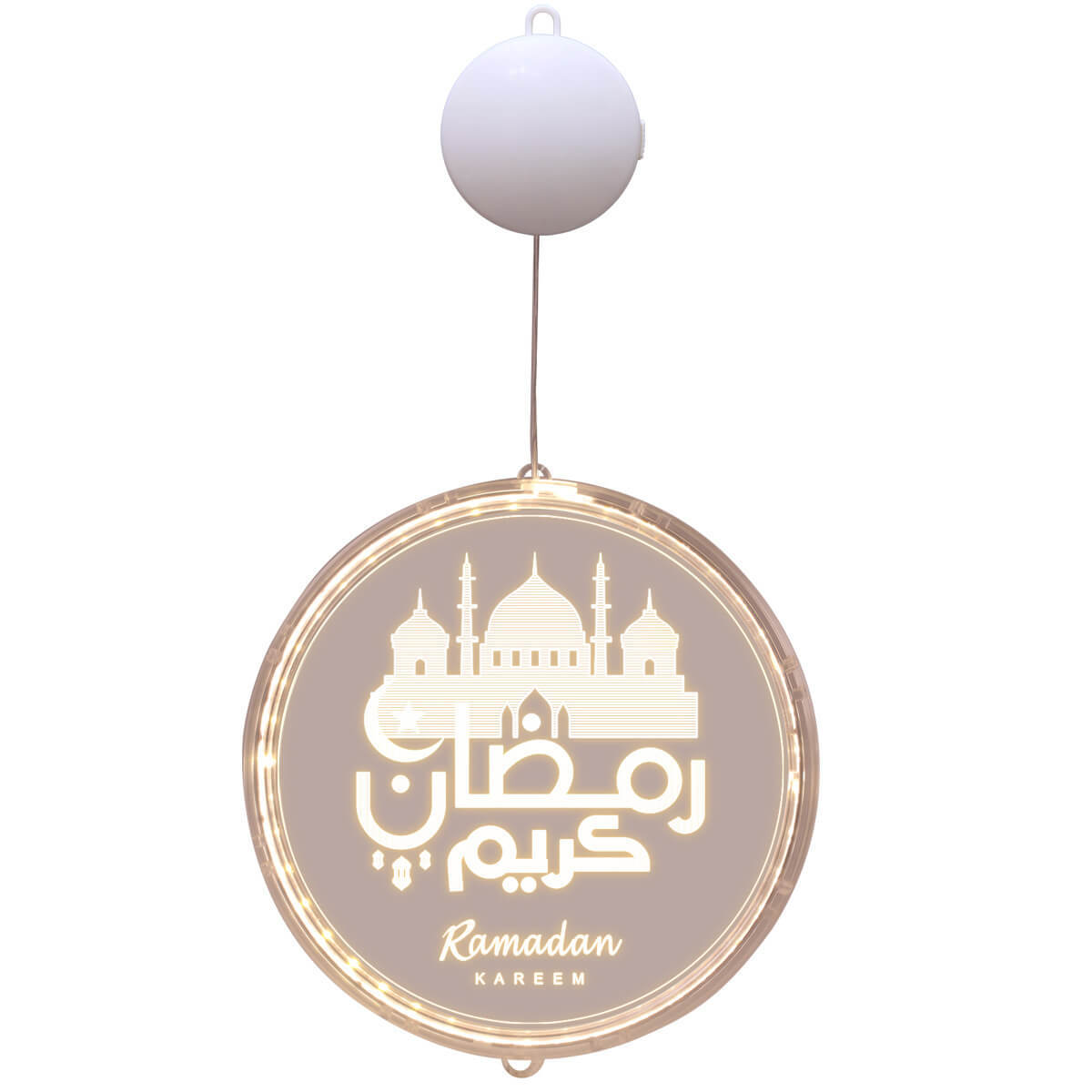 Eid Ramadan Moon Castle LED Decorative Windows Light-xinru