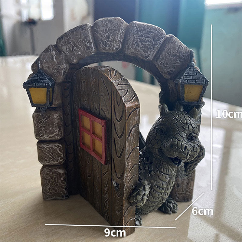 Outdoor Yard Decoration Miniature Dragon Resin Ornaments-xinru