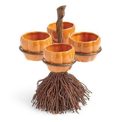 Halloween Pumpkin Snack Bowl Stand Creative Snack Basket-xinru