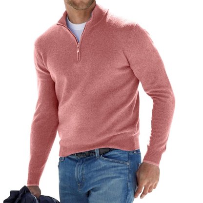 Men's Cashmere Zipper Sweater-xinru
