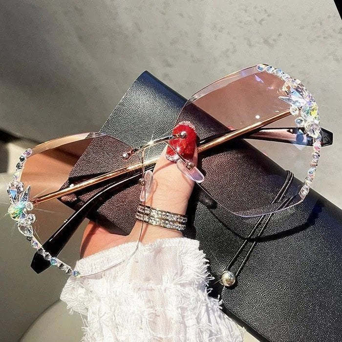 Woman Diamond Sunglasses For Beach Summer-xinru