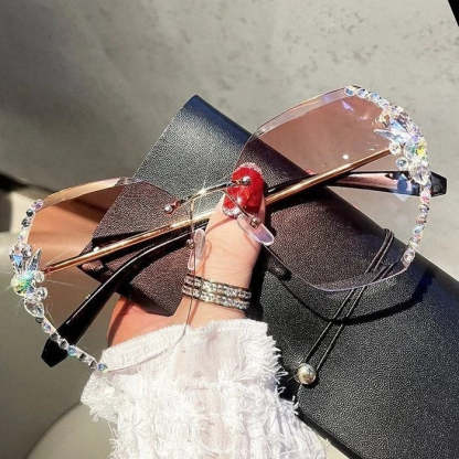 Woman Diamond Sunglasses For Beach Summer-xinru