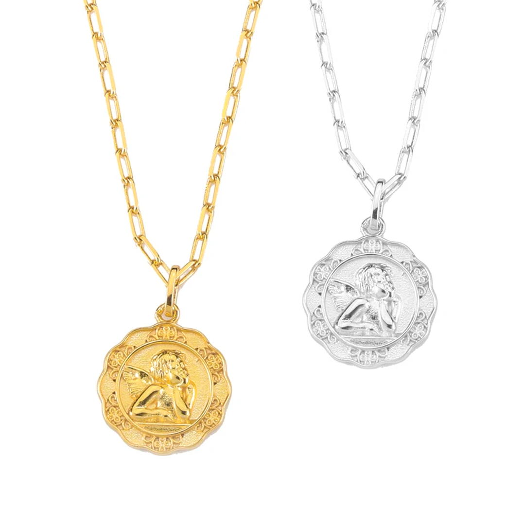 Delicate and Elegant Vintage Gold Pendant Necklace-xinru