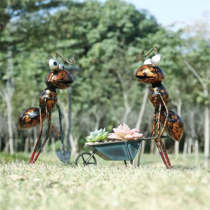 Metal Ant Garden Decorative Sculpture Outdoor Statue-xinru