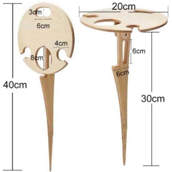 Outdoor Wine Table with Foldable Desktop-xinru shop