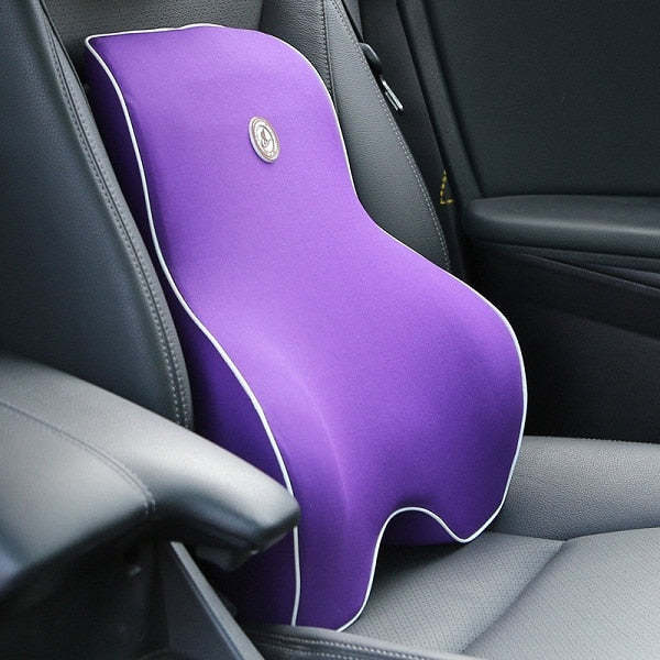 Memory Foam Lumbar Back Support Cushion Headrest Pillow For Driver-xinru shop