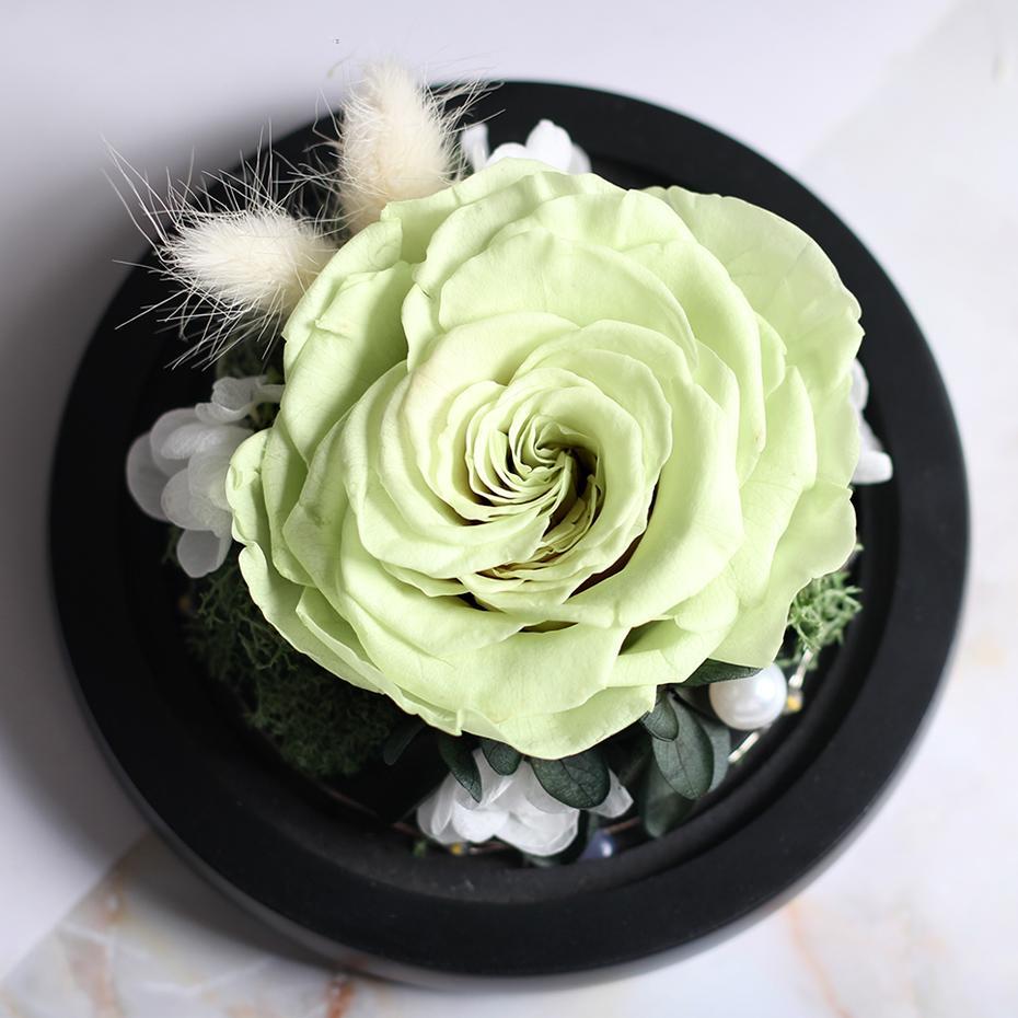Mother's Day Gift Immortal Enchanted Rose Glass Heart Dome-xinru