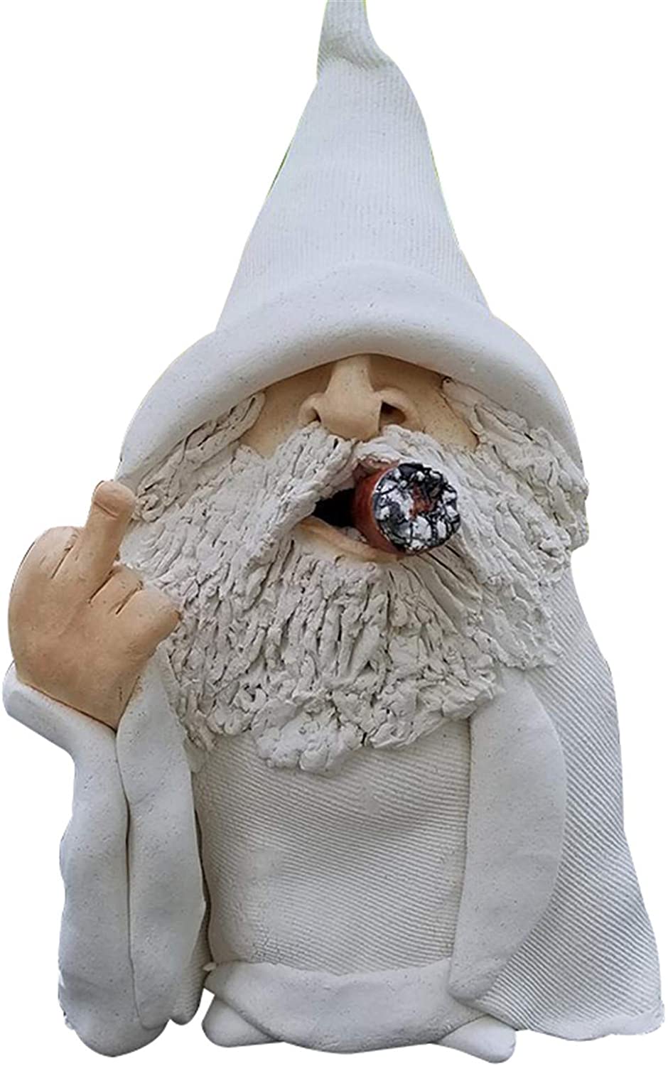 Naughty Smoking Big Tongue Gnome Wizard Ornament For Outdoor Garden Lawn-xinru