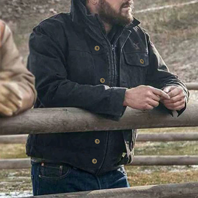 Rip Wheeler Yellowstone Season 4 Cole Hauser Black Jacket-xinru shop