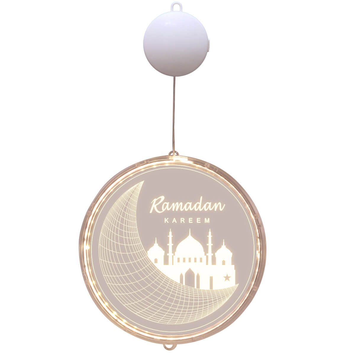 Eid Ramadan Moon Castle LED Decorative Windows Light-xinru
