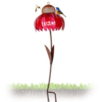 Coneflower Petal Shape Garden Bird Feeder-xinru