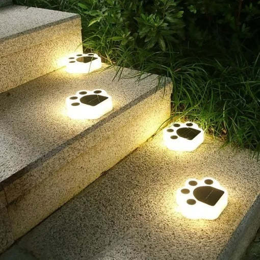 Solar Paw Print Light Panda Dog Cat Animal Garden Light-xinru