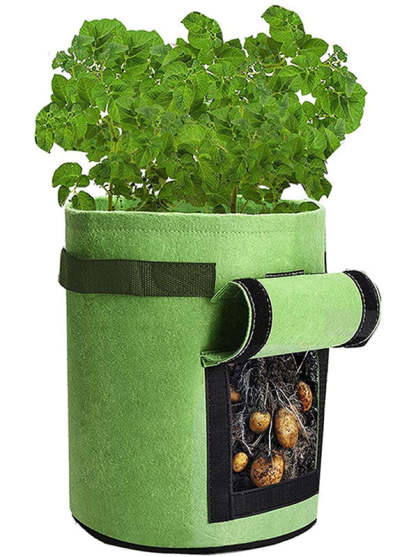 Growing Blue With Flip Lid And Handle For Potato Vegetable Plants-xinru