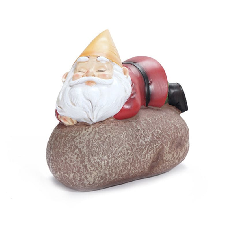 Lazy Gnome Solar Light Garden Decoration-xinru