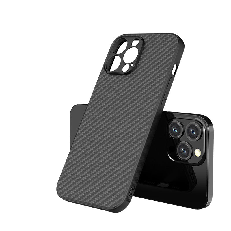 Carbon Fiber Fine Hole Hard Cover Case for iPhone-xinru shop