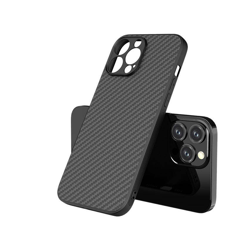 Carbon Fiber Fine Hole Hard Cover Case for iPhone-xinru shop