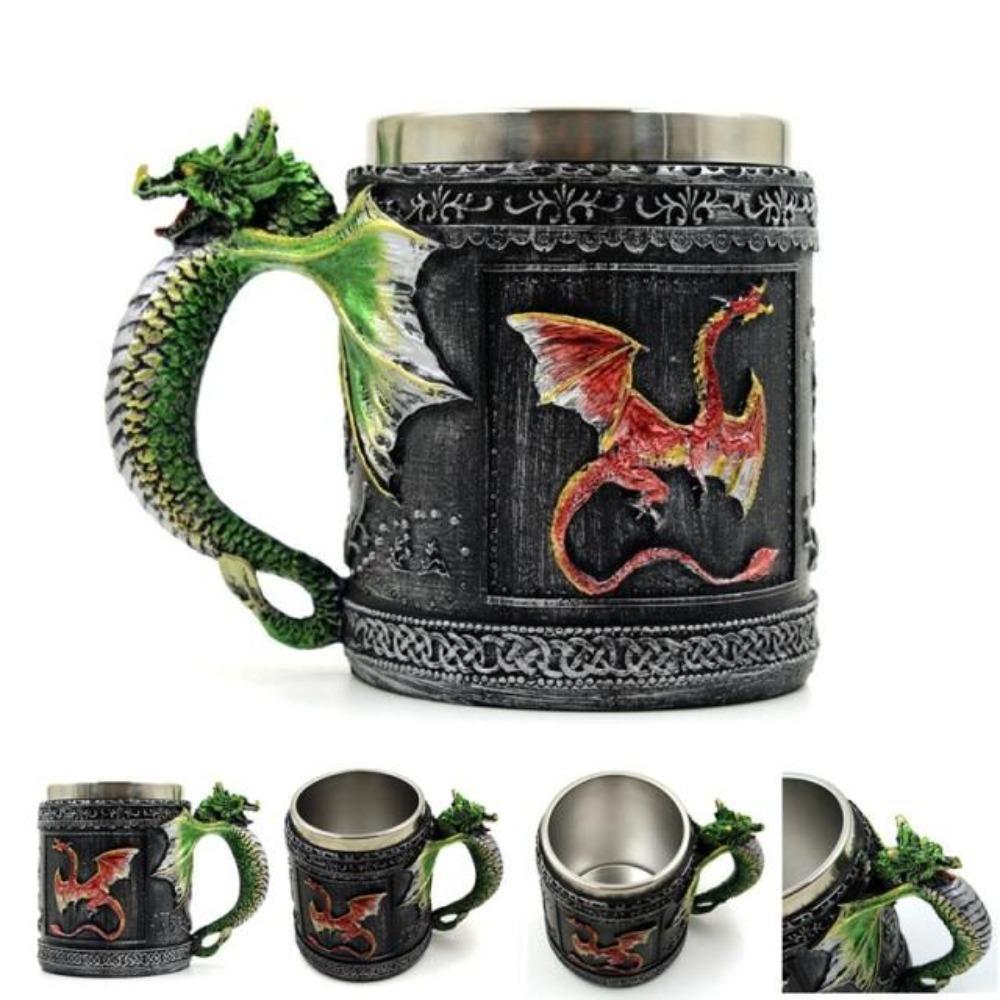 Viking Warrior Horned Skull Tankard-xinru