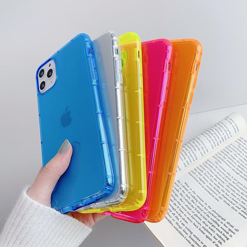 Shockproof Transparent Neon Case-xinru