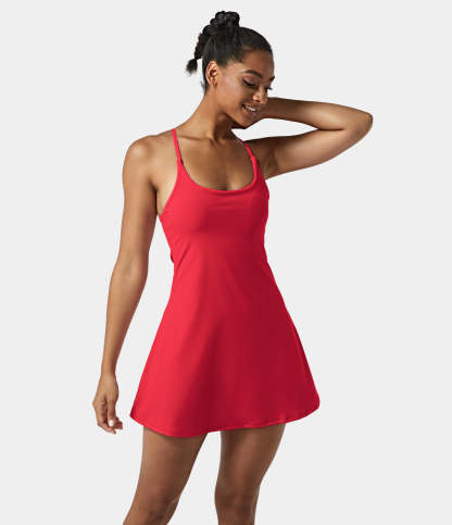 Women's Exercise Workout Dress With Phone Pocket-xinru shop