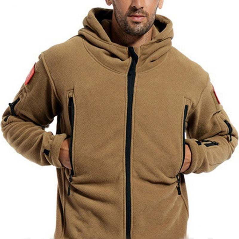 Men Jacket Sports Hooded Coat Hiking Outdoor Fishing-xinru