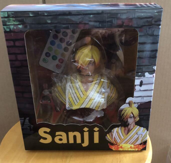 One Piece Luffy Zoro Sanji  Head Bust Portrait Pvc Figure Model Toys-xinru