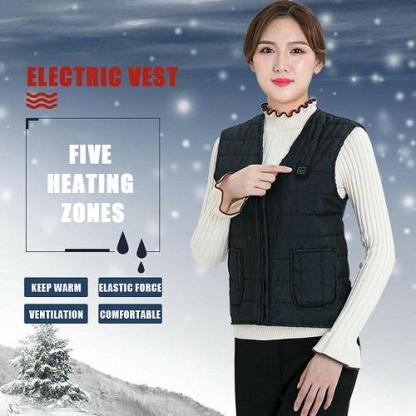 Heated Vest Winter Warm Electric USB Jacket Men Women Heating Coat Thermal-xinru shop