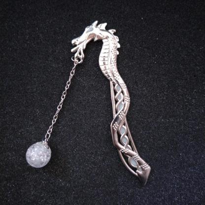 Retro Luminous Night Dragon Bookmark Label Reading Maker Book Stationery-xinru