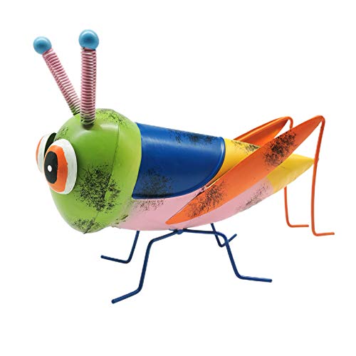 Metal Garden Art Garden Statue Grasshopper Statue Yard Lawn Ornament-xinru