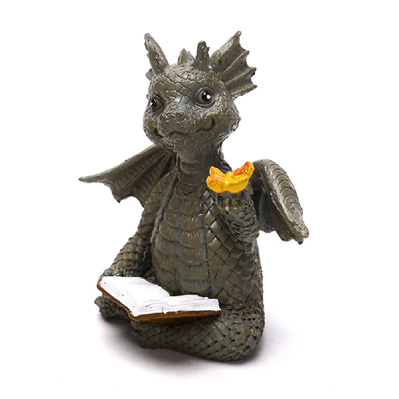 Outdoor Yard Decoration Miniature Dragon Resin Ornaments-xinru