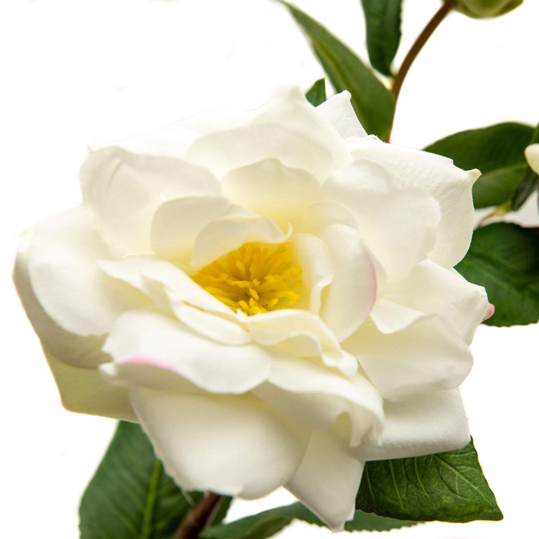 White Camellia Spray 21.5"-xinru shop