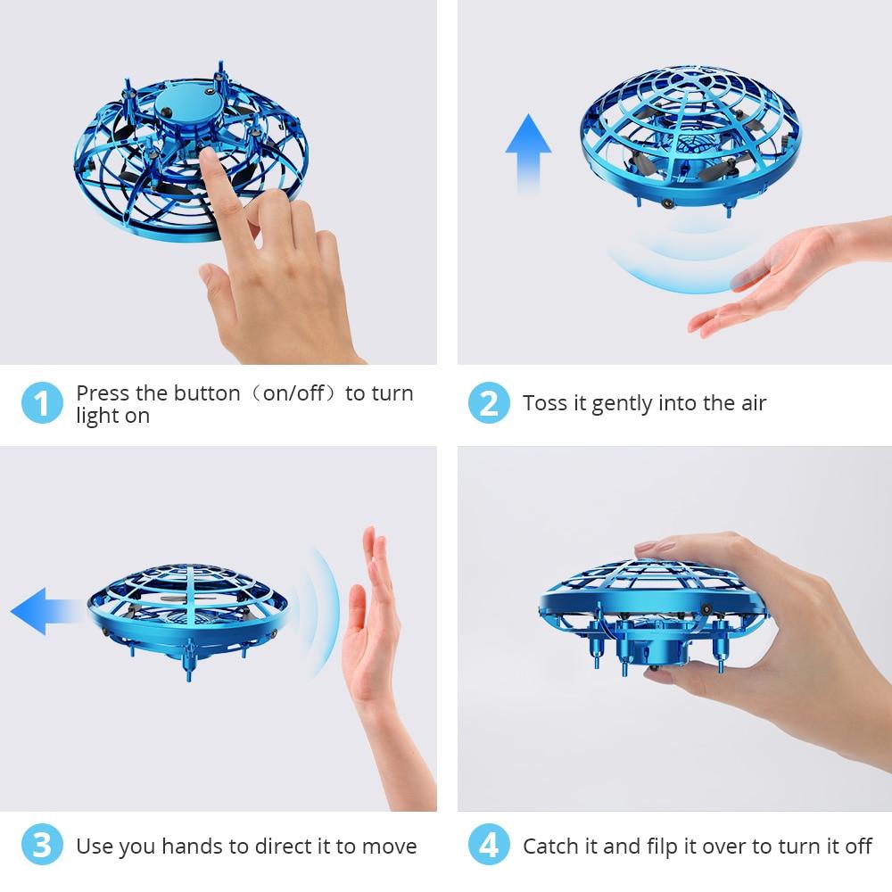 Manual Mini Outside Induction Helicopter UFO Drone Children Flying Ball Toys-xinru