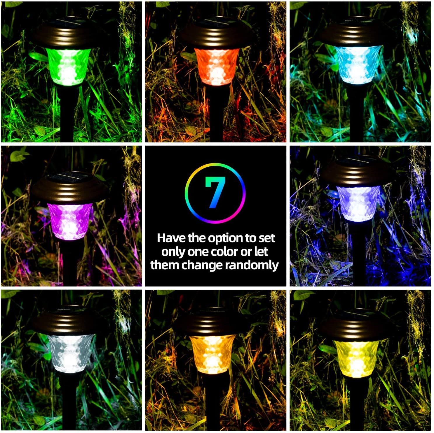 Solar Waterproof Belt 7 Color Changing Path Outdoor Garden Lights-xinru
