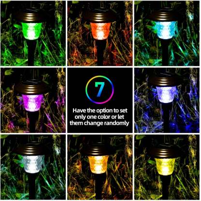 Solar Waterproof Belt 7 Color Changing Path Outdoor Garden Lights-xinru