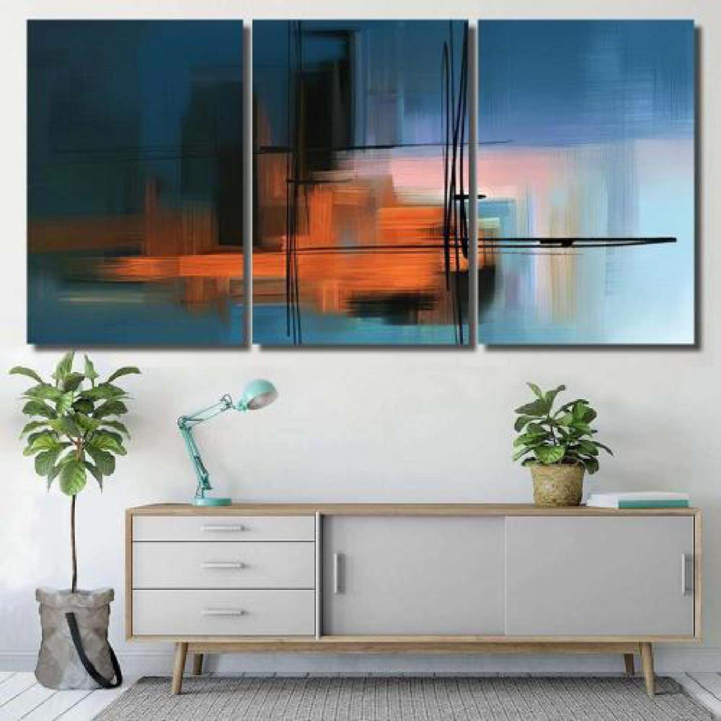 Colorful Abstract Acrylic Painting Surreal Landscape-xinru shop