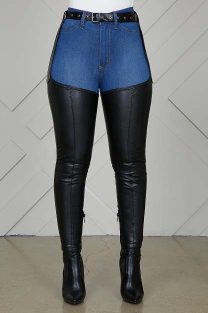 Women Plus Size Thigh High Boots Stiletto Heel Side Zipper Boot With Belt-xinru