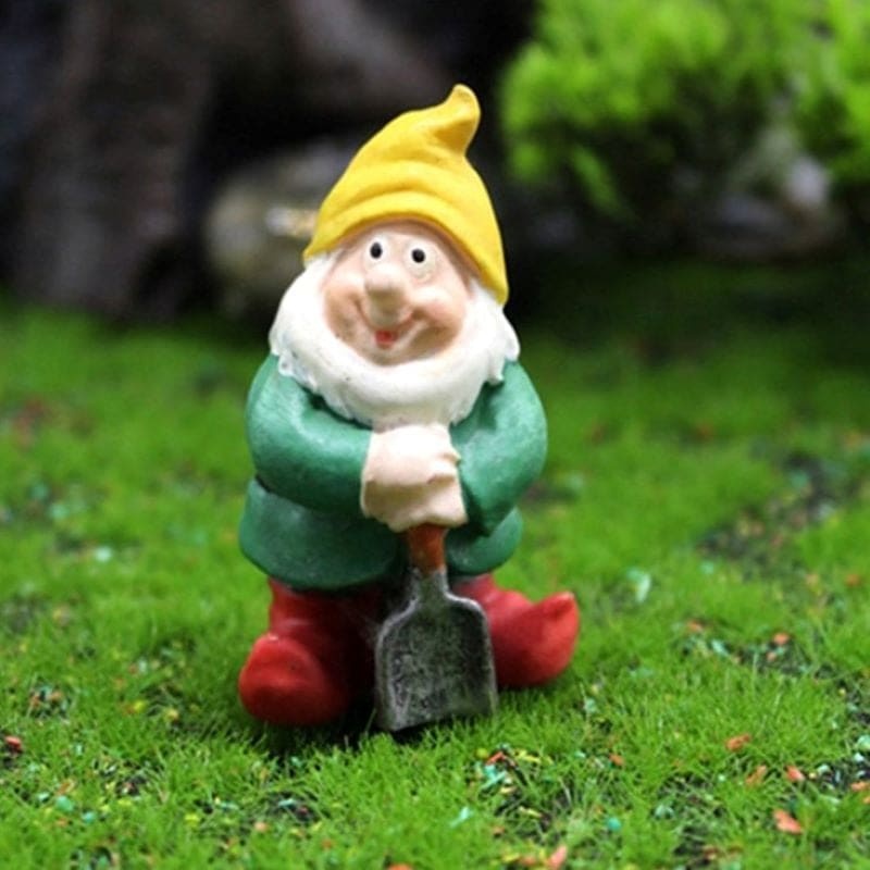 Garden Gnomes Statues Mini Gnomes Garden Set Fairy Ornament-xinru