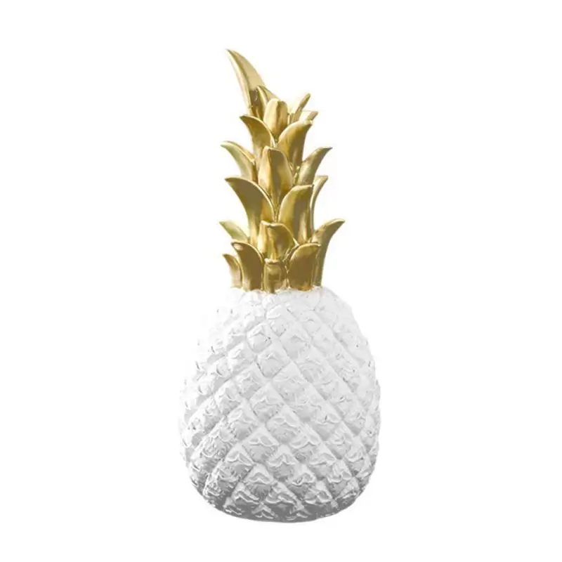 Nordic Modern Home Decor Golden Pineapple Creative Wine Cabinet Window Desktop Display Props Home Decoration Accessories 201125