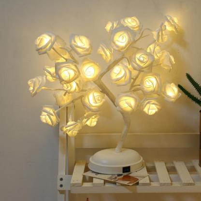 Romantic soft light rose lamp-xinru shop