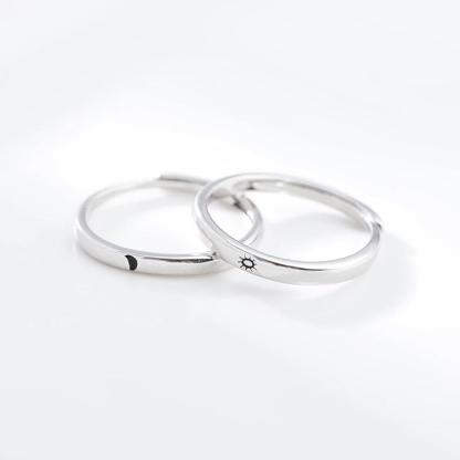Adjustable Sun And Moon Promise Ring-xinru