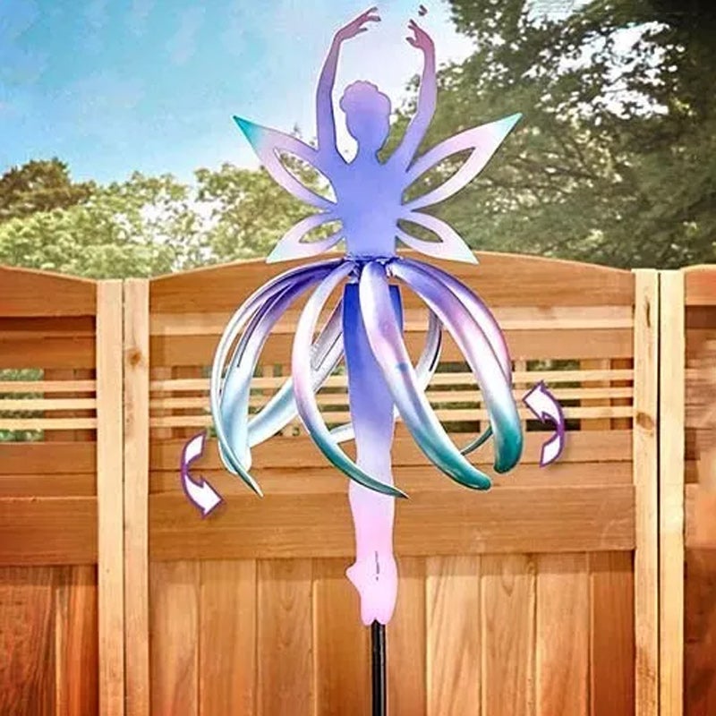 Innovative Whimsical Fairy Ballerina Wind Spinner-xinru