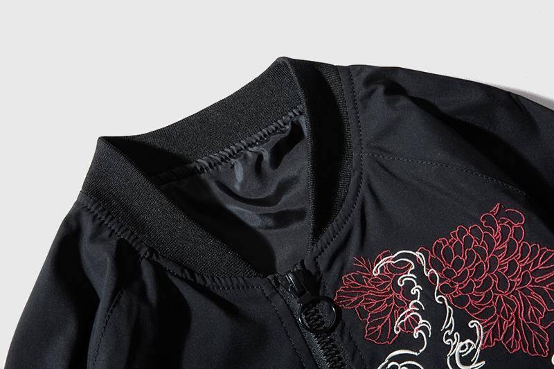 Men Dragon Embroidery Sukajan Yokosuka Oversized Pilot Jacket-xinru