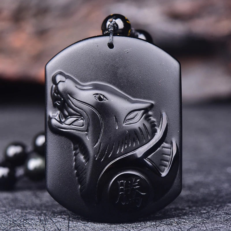 Tibetan Black Obsidian Amulet-xinru shop