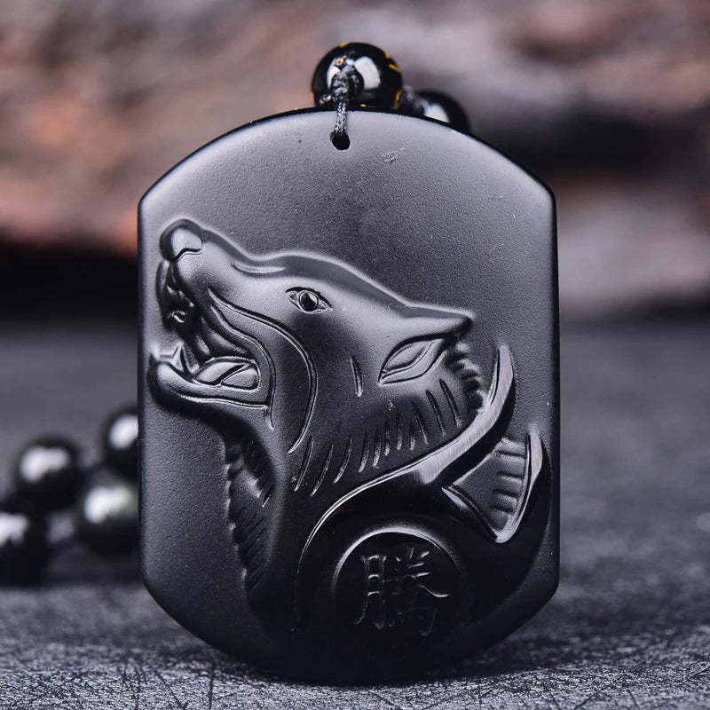Tibetan Black Obsidian Amulet-xinru shop