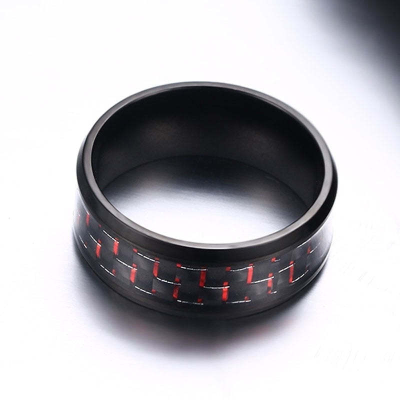 Red  White Couples Weaving Ring Set-xinru