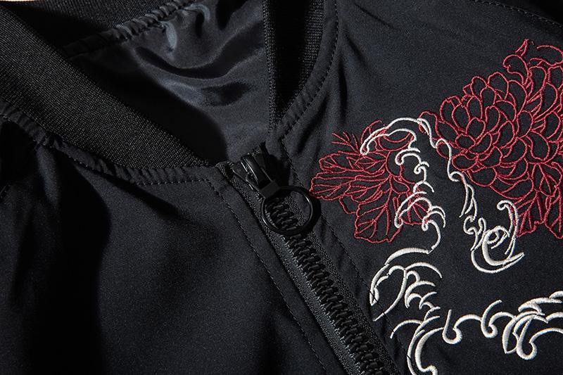 Men Dragon Embroidery Sukajan Yokosuka Oversized Pilot Jacket-xinru