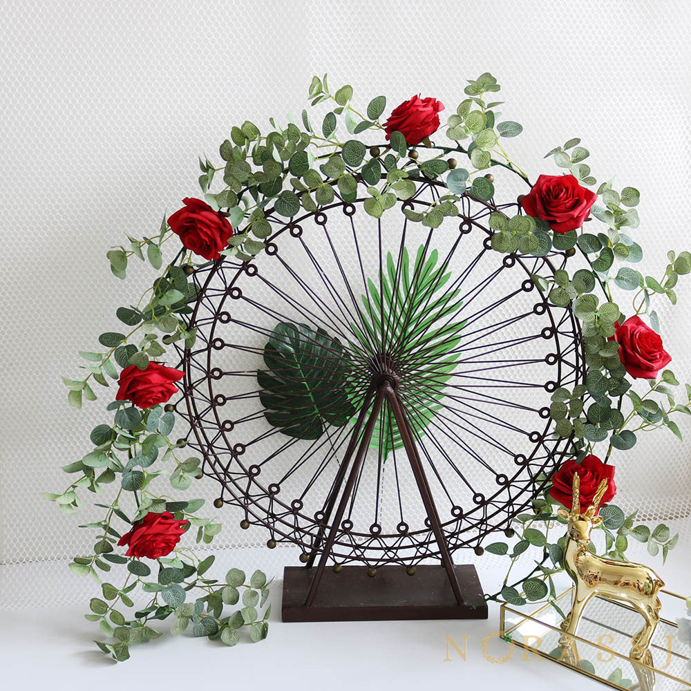 Artificial Rose Elegant Spring Garland  For Wedding-xinru