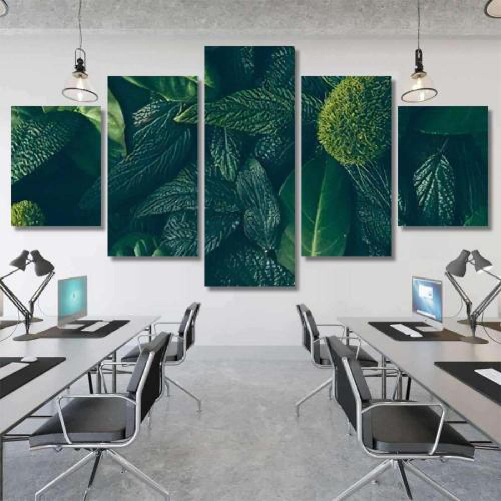 Creative Layout Green Leaves Flat-xinru shop
