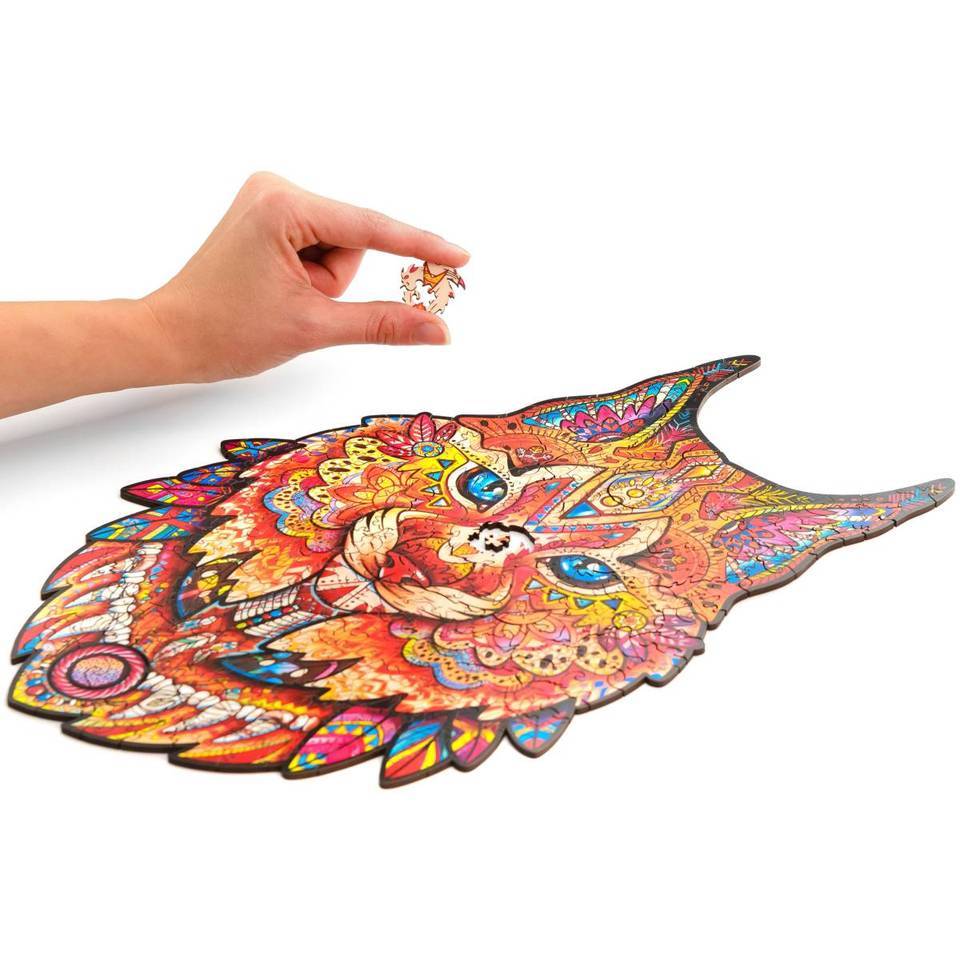 Gentle Lynx Wooden Jigsaw Puzzle With Box-xinru