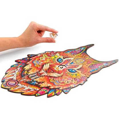 Gentle Lynx Wooden Jigsaw Puzzle With Box-xinru