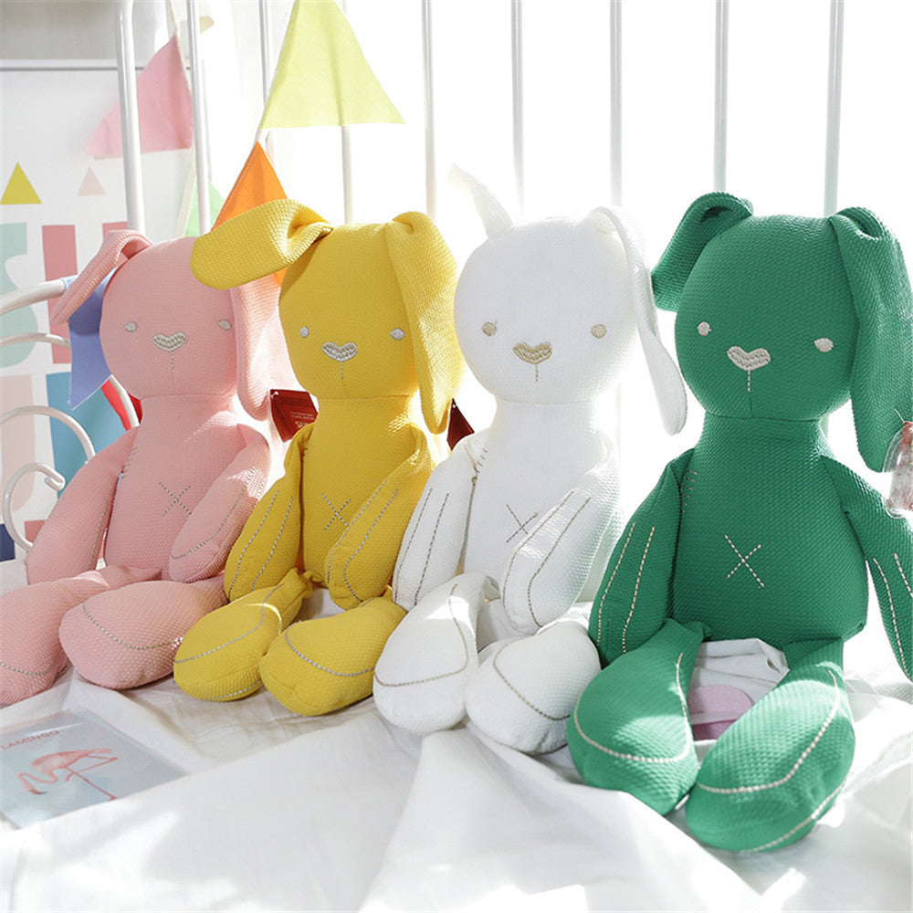 Cute Cartoon Baby Soothe Plush Rabbit Doll Children's Birthday Decoration Gift-xinru